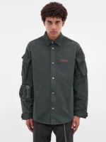 Green Cotton Utility Shirt