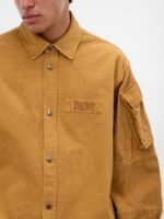 Brown Cotton Utility Shirt