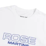 Martine Rose classic t-shirt White / Blue