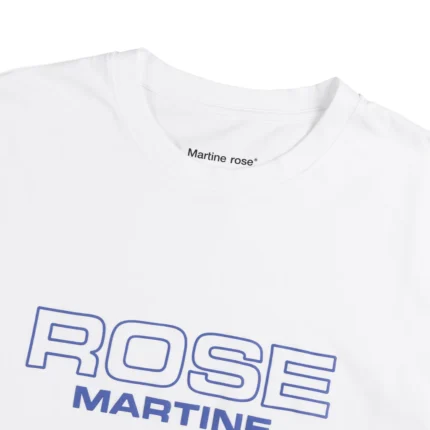 Martine Rose classic t-shirt White / Blue