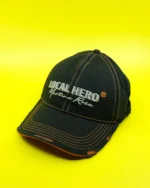 Black & Orange Roll Back Cap