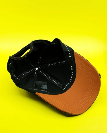 Black & Orange Roll Back Cap