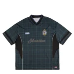 Martine Rose checkered football shirt Black Tartan
