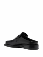 Martine Rose Square-Toe Leather Loafers