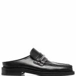 Martine Rose Square-Toe Leather Loafers