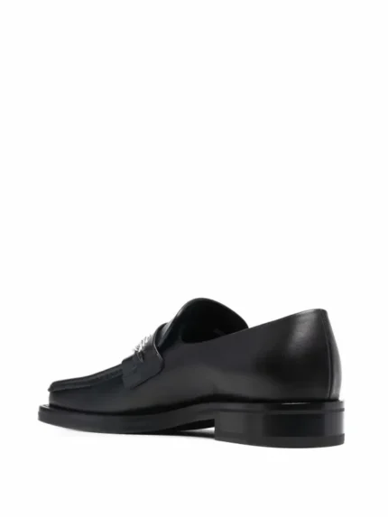 Martine Rose Square-Toe Leather Loafers