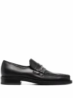 Martine Rose Square-Toe Leather Loafers