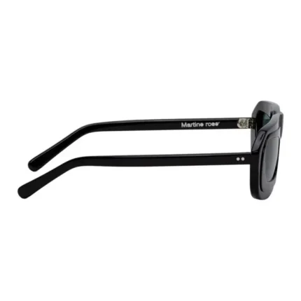 Martine Rose Black Visor Frame Sunglasses