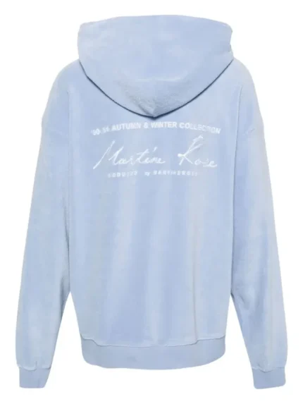 Martine Rose Drop-Shoulder Towelling-Finish Hoodie