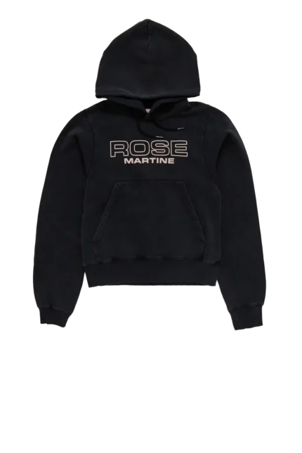 Martine Rose Shrunken Hoodie Black
