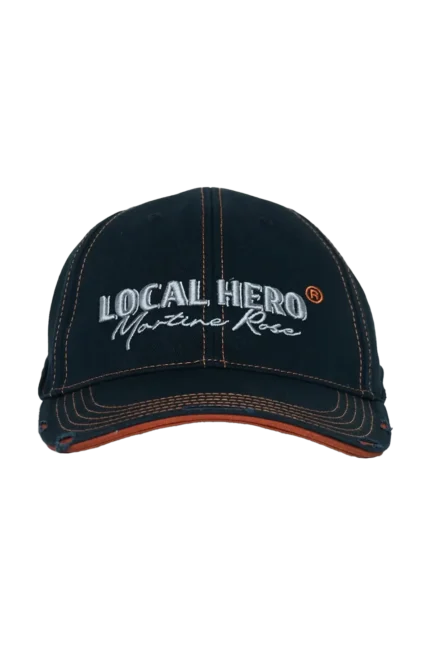 Martine Rose Local Hero Roll Back Cap Black