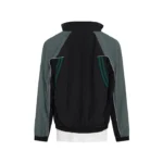 T-LINING TRACK JACKET in BLACK & TEAL