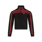 SHRUNKEN TRACK JACKET in BURGUNDY