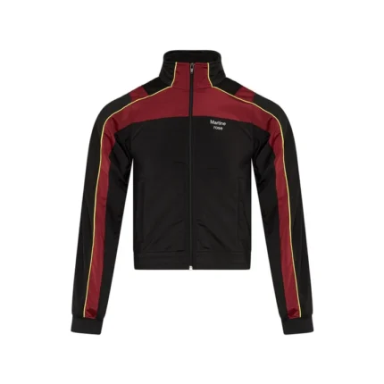 SHRUNKEN TRACK JACKET in BURGUNDY