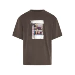 S/S OVERSIZED T-SHIRT in WASHED BROWN