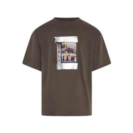 S/S OVERSIZED T-SHIRT in WASHED BROWN
