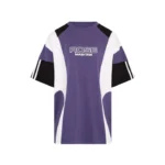 OVERSIZED PANELLED T-SHIRT in PURPLE