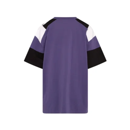 OVERSIZED PANELLED T-SHIRT in PURPLE