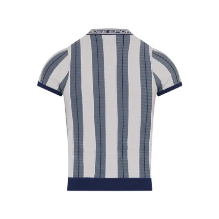 LOGO TIGHT T-SHIRT in BLUE & GREY