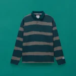 LION LONG SLEEVE POLO SHIRT in STRIPE
