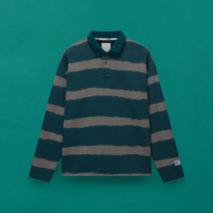 LION LONG SLEEVE POLO SHIRT in STRIPE