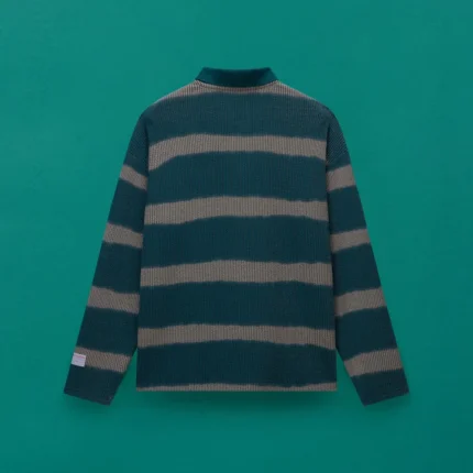 LION LONG SLEEVE POLO SHIRT in STRIPE