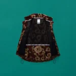 Martine Rose EMIN JACQUARD FLEECE VEST in BROWN FLORAL - Image 3