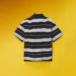 EGO S/S POLO SHIRT in GREY & BLACK STRIPE