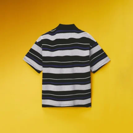 EGO S/S POLO SHIRT in GREY & BLACK STRIPE