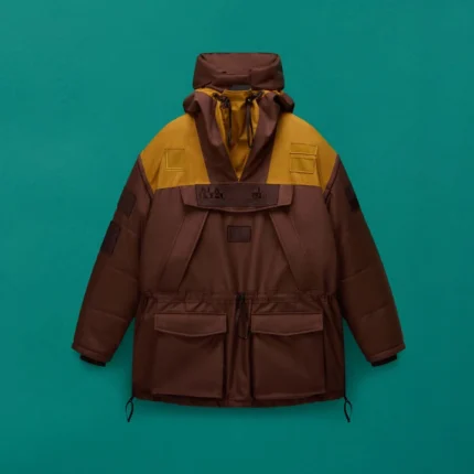 SKIDOO COMMON ANORAK JACKET in CHOCOLATE